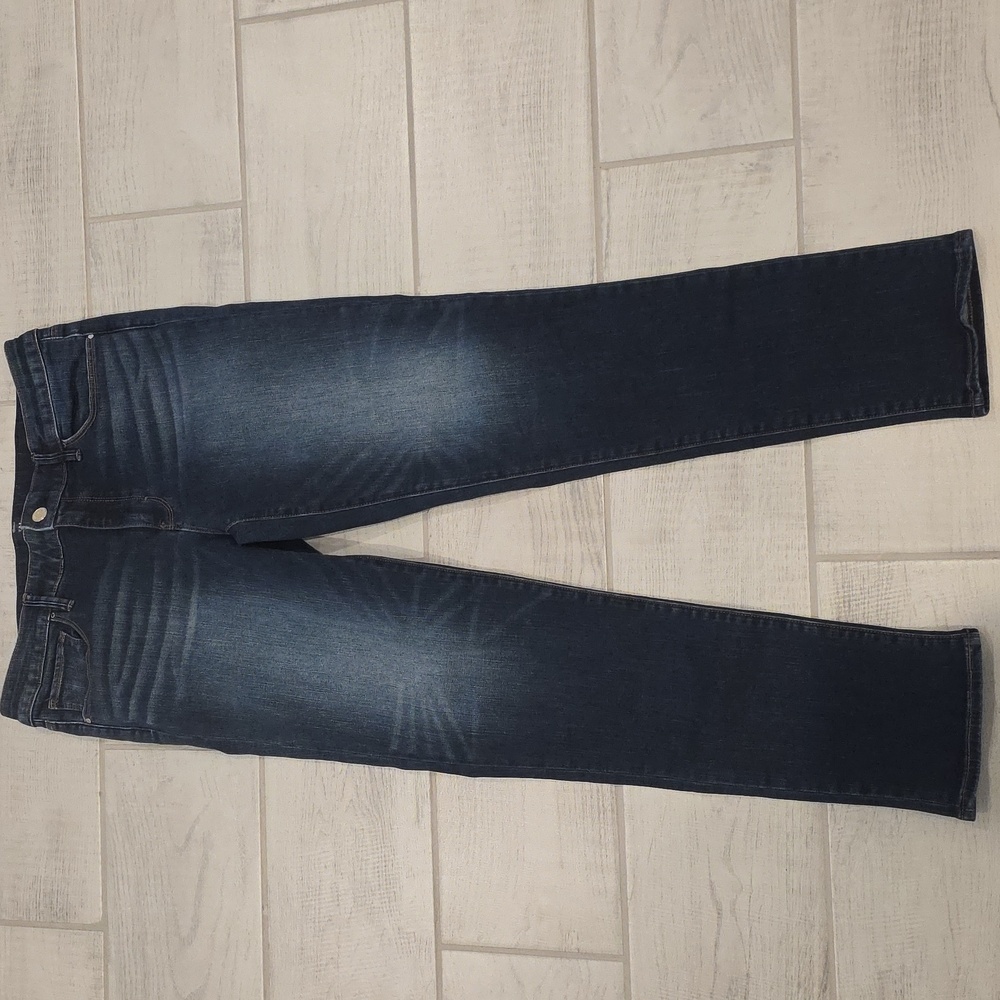 WHBM The Slim Crop Women's Size 8L Blue Denim Mid Rise Jeans  Stretch